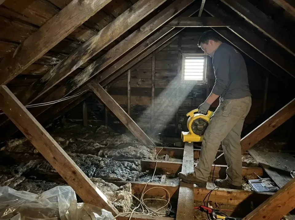 attic-water-damage-drying-proc-007 — frequently asked questions, Emergency Water Extraction & 24/7 Flood Response in Port Is…